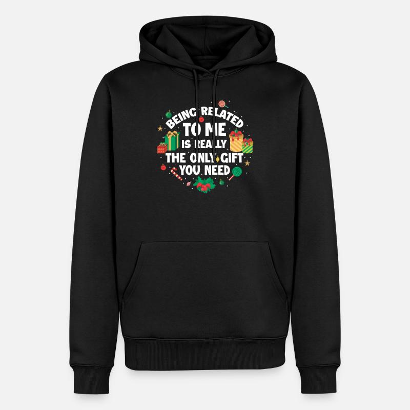 Weihnachten Lustig Weihnachtsgeschenk - Männer Premium Bio Hoodie - Schwarz