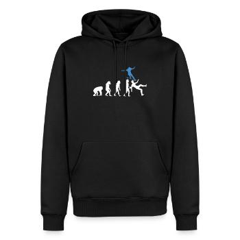 Skateboarder Evolution Skateboard Skateboarding - Männer Premium Bio Hoodie - Schwarz - Vorne - Nico (187cm)
