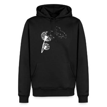Island Pferd Pusteblume - Männer Premium Bio Hoodie - Schwarz - Vorne - Nico (187cm)