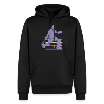 Goalie - Männer Premium Bio Hoodie - Schwarz - Vorne - Nico (187cm)