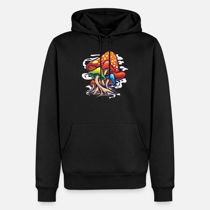 Pilz - Männer Premium Bio Hoodie - Schwarz