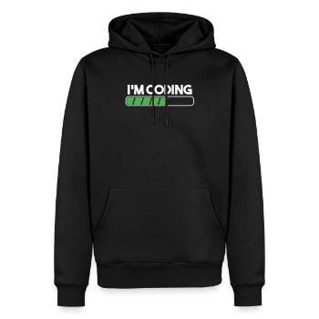 Coding Coder Programming Programmer Entwickler Geschenk - Männer Premium Bio Hoodie - Schwarz - Vorne - Nico (187cm)