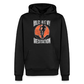 Lustiger Radfahrer Spruch Fahrrad Mountainbike - Männer Premium Bio Hoodie - Schwarz - Vorne - Nico (187cm)