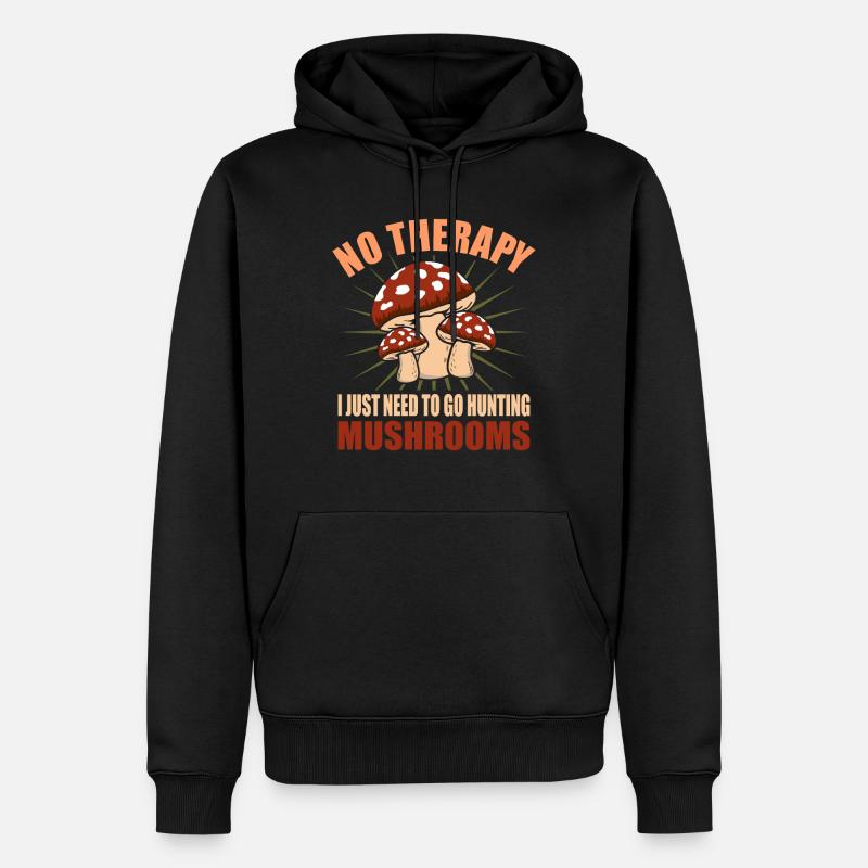 Pilz - Männer Premium Bio Hoodie - Schwarz