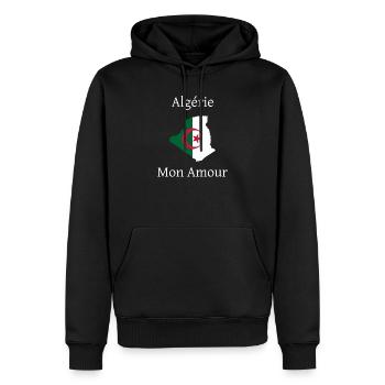 Algerien Meine Liebe - Männer Premium Bio Hoodie - Schwarz - Vorne - Nico (187cm)