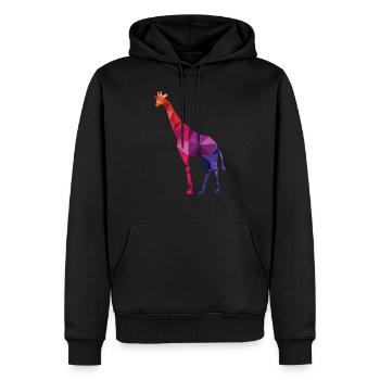 Giraffe - Männer Premium Bio Hoodie - Schwarz - Vorne - Nico (187cm)