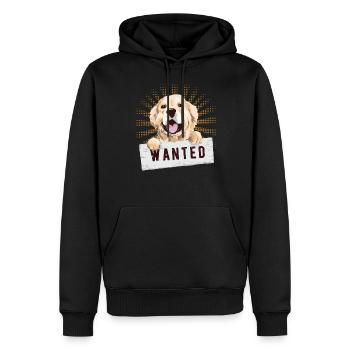 Golden retriever - Sweat à capuche Premium bio Homme - noir - Devant - Nico (187cm)