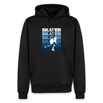 Skater Inline Skating Rollerblading Rollschuhe - Männer Premium Bio Hoodie - Schwarz - Vorne - Nico (187cm)