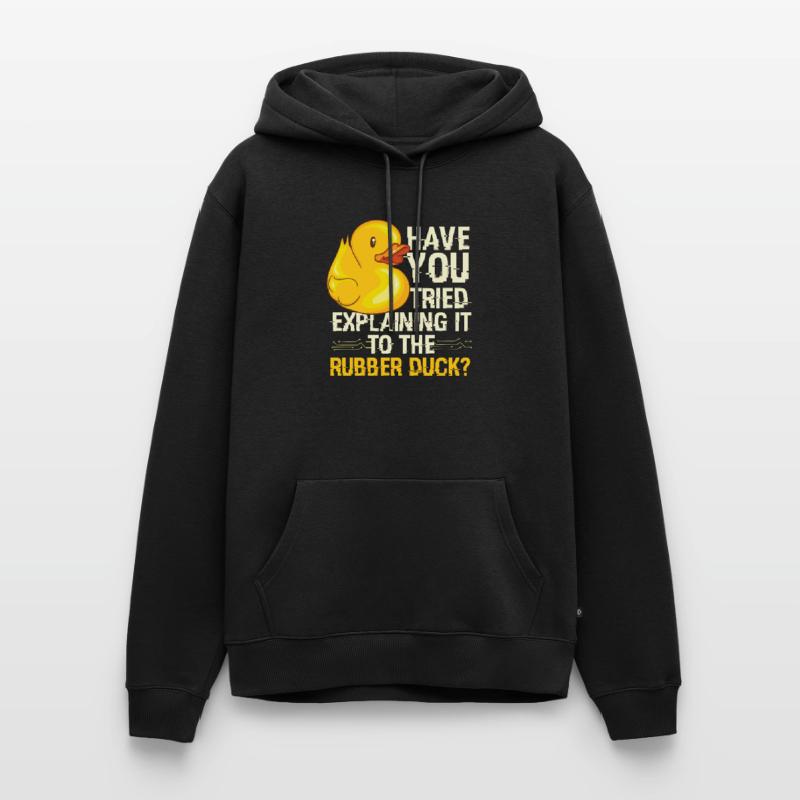 Rubber Duck Debugging Programmierer Männer Premium Bio Hoodie