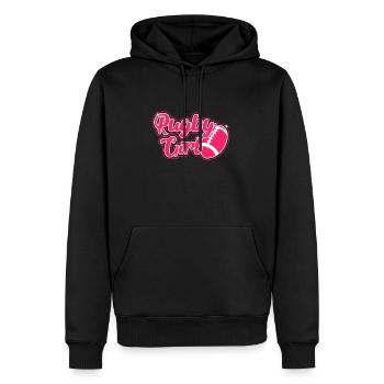 Rugby Girl Rugby Team Joueur de rugby cadeau féminin - Sweat à capuche Premium bio Homme - noir - Devant - Nico (187cm)