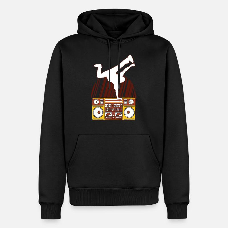 Breakdancer Move - Männer Premium Bio Hoodie - Schwarz