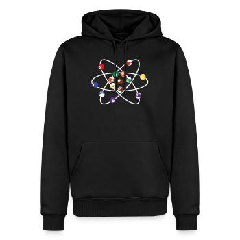 Billiard Pool Snooker Lustig Geschenk - Männer Premium Bio Hoodie - Schwarz - Vorne - Nico (187cm)