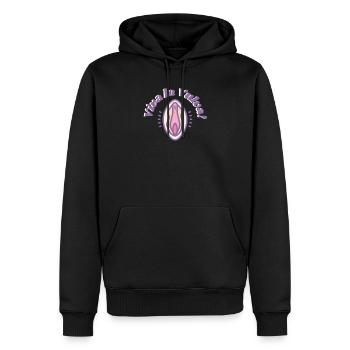 Feministin Viva la Vulva Protest Girls Support Fun - Männer Premium Bio Hoodie - Schwarz - Vorne - Nico (187cm)