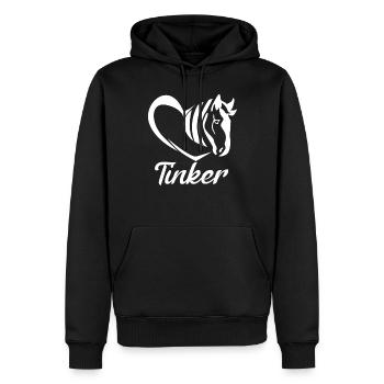 Irish Tinker Reiten lustiger Spruch - Männer Premium Bio Hoodie - Schwarz - Vorne - Nico (187cm)