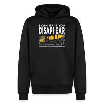Chauffeur de camion de béton sarcastique travailleur de la construction - Sweat à capuche Premium bio Homme - noir - Devant - Nico (187cm)