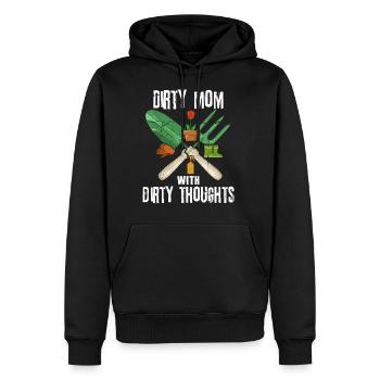 Jardin d'attribution disant pour votre jardinière maman - Sweat à capuche Premium bio Homme - noir - Devant - Nico (187cm)