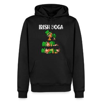 Irish Yoga Meditation Lustig Geschenk Irisch - Männer Premium Bio Hoodie - Schwarz - Vorne - Nico (187cm)