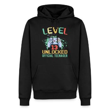 13. Geburtstag Jungen Teenager Geburtstag Gamer - Männer Premium Bio Hoodie - Schwarz - Vorne - Nico (187cm)