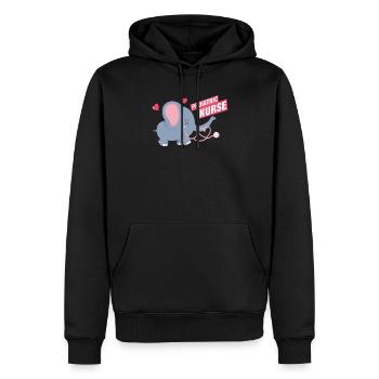 Pediatric Nurse Medicine Doctor Profession Gift - Men’s Premium Organic Hoodie - black - Front - Nico (187cm)