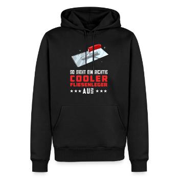 Fliesenlegen Für Fliesenleger Handwerker Lustiger - Männer Premium Bio Hoodie - Schwarz - Vorne - Nico (187cm)
