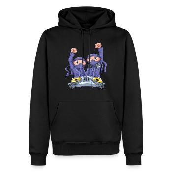 Dj Pour Disc Jockey Table de mixage Techno Rave - Sweat à capuche Premium bio Homme - noir - Devant - Nico (187cm)