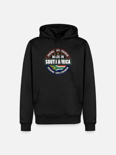 South Africa - Men’s Premium Organic Hoodie - black