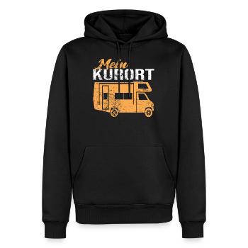 Mein Kurort Wohnwagen Caravan Wohnmobil - Männer Premium Bio Hoodie - Schwarz - Vorne - Nico (187cm)
