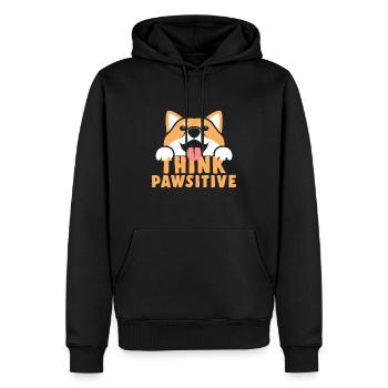Pensez Pawsitive Shiba Inu Dog Pet Animal Gift - Sweat à capuche Premium bio Homme - noir - Devant - Nico (187cm)