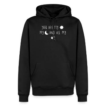 You are My Sun My Moon and All My Stars - Männer Premium Bio Hoodie - Schwarz - Vorne - Nico (187cm)