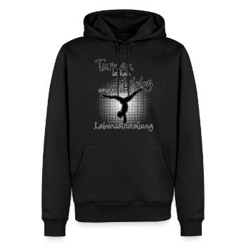 Turnen Handstand Lebenseinstellung - Männer Premium Bio Hoodie - Schwarz - Vorne - Nico (187cm)