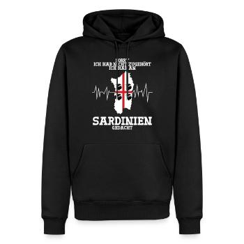 Sardinien Italien Urlaub Insel - Männer Premium Bio Hoodie - Schwarz - Vorne - Nico (187cm)