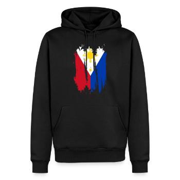 Philippinen - Männer Premium Bio Hoodie - Schwarz - Vorne - Nico (187cm)