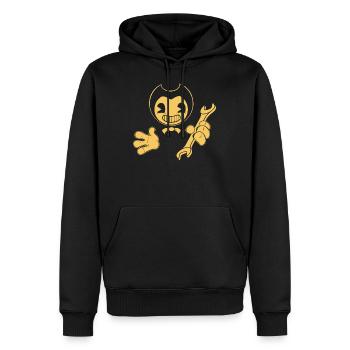 Bendy Repairman - Männer Premium Bio Hoodie - Schwarz - Vorne - Nico (187cm)