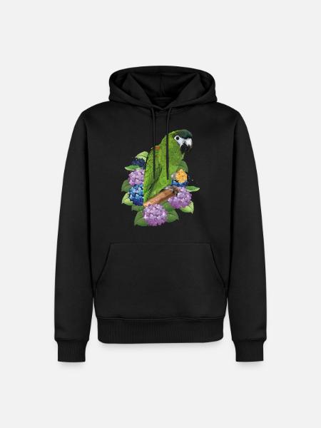 Noble Macaw - Men’s Premium Organic Hoodie - black