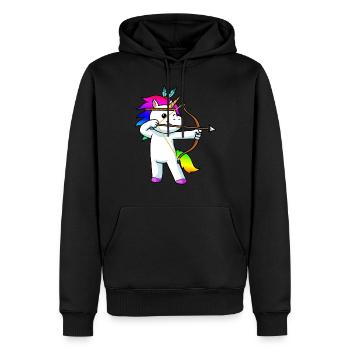 Unicorn Archery Archery Archery Gift - Men’s Premium Organic Hoodie - black - Front - Nico (187cm)