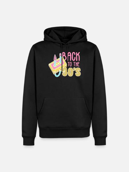 90s 90s - Men’s Premium Organic Hoodie - black