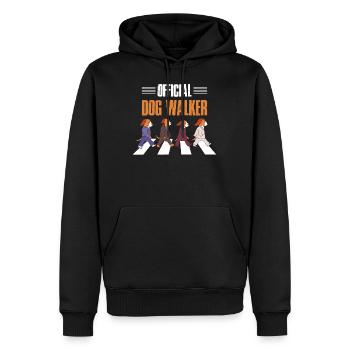Official Dog Walker Hundespaziergang Geschenk - Männer Premium Bio Hoodie - Schwarz - Vorne - Nico (187cm)