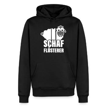 Schaf Flüsterer Geschenk Schäfer - Männer Premium Bio Hoodie - Schwarz - Vorne - Nico (187cm)