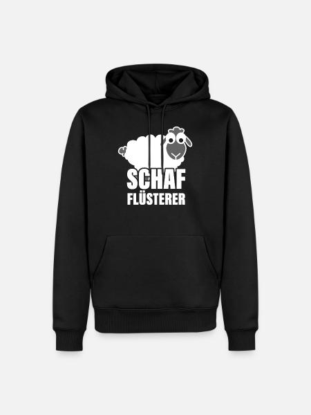 Schaf Flüsterer Geschenk Schäfer - Männer Premium Bio Hoodie - Schwarz