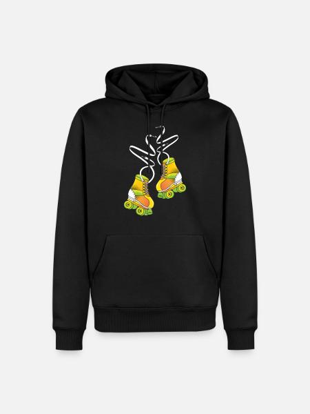 Roller - Sweat à capuche Premium bio Homme - noir