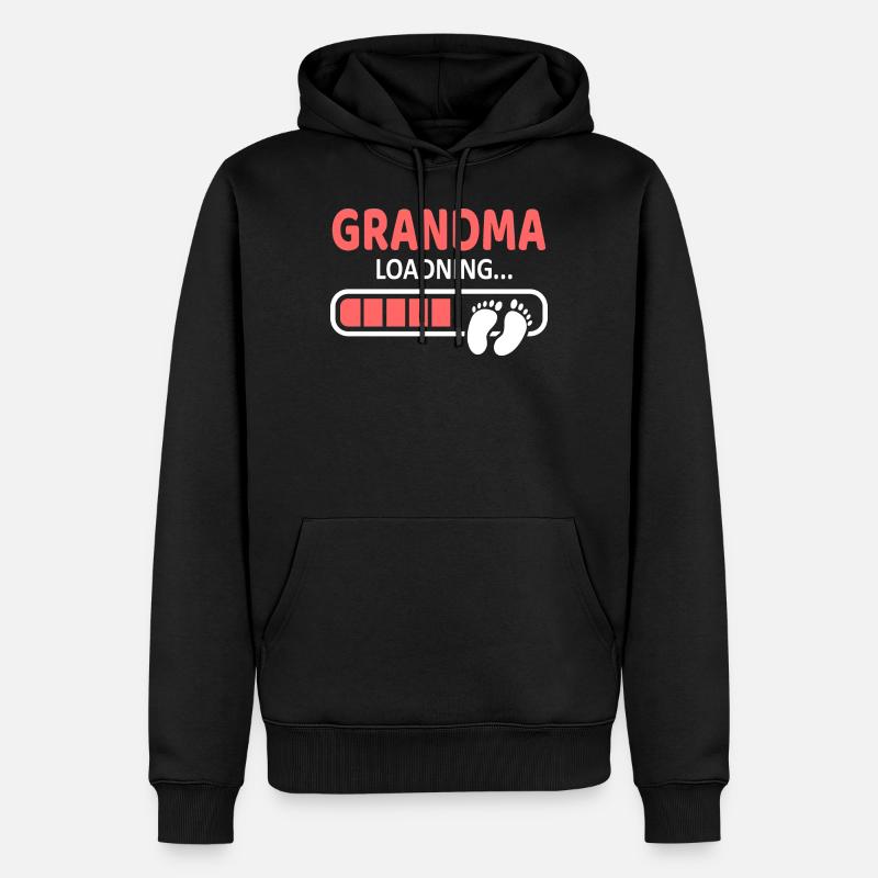 Oma - Männer Premium Bio Hoodie - Schwarz