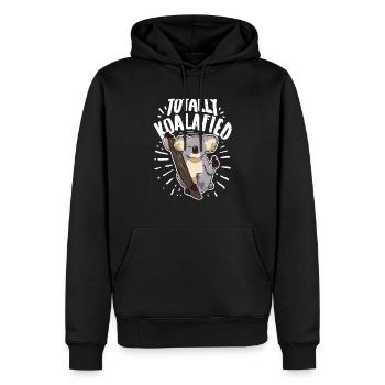 Totally Koalafied - Männer Premium Bio Hoodie - Schwarz - Vorne - Nico (187cm)