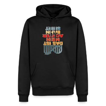 Achterbahn - Männer Premium Bio Hoodie - Schwarz - Vorne - Nico (187cm)