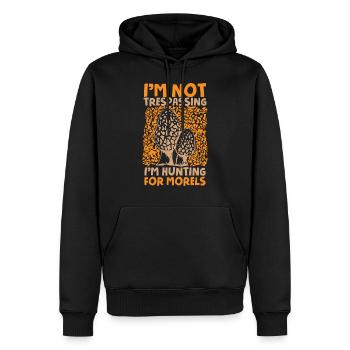 Cueilleur de champignons de champignons Cueilleur de champignons - Sweat à capuche Premium bio Homme - noir - Devant - Nico (187cm)