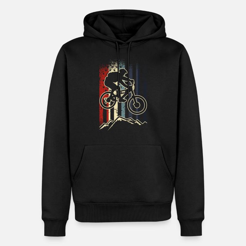 VTT VTT - Sweat à capuche Premium bio Homme - noir