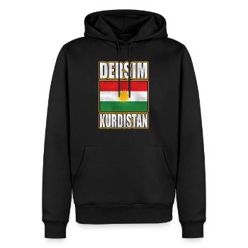 Dersim Kurdistan, Kurdistan Flag, Kurdish Flag - Männer Premium Bio Hoodie - Schwarz - Vorne - Nico (187cm)