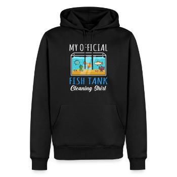 Aquarium - Sweat à capuche Premium bio Homme - noir - Devant - Nico (187cm)