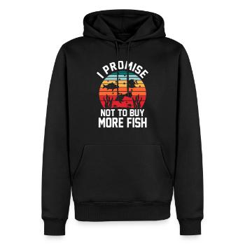 Aquarium - Sweat à capuche Premium bio Homme - noir - Devant - Nico (187cm)