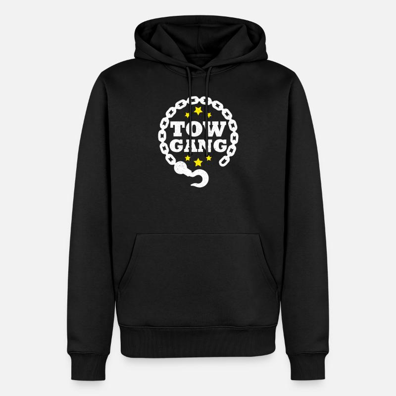Abschleppwagen Abschleppdienst Abschlepper - Männer Premium Bio Hoodie - Schwarz