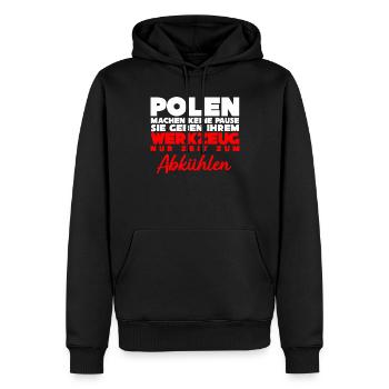 Polnisch Polska Polen Pole Arbeit - Männer Premium Bio Hoodie - Schwarz - Vorne - Nico (187cm)